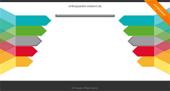 Desktop Screenshot of orthopaedie-siebert.de